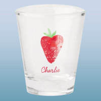 Aquarelle de fraise Nom personnalisé