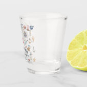 Verre A Shot Aquarelle éléments nautiques marin (Droite)