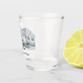 Verre A Shot Aquarelle hiver Gnome de Noël (Droite)