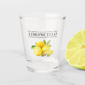Verre A Shot Aquarelle Lemons Verdure Limoncello (Devant)
