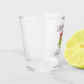 Verre A Shot Aquarelle Limoncello citron Joyeux Noël (Gauche)