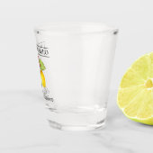 Verre A Shot Aquarelle Limoncello citron Joyeux Noël (Droite)