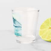 Verre A Shot Aquarelle moderne Nature Commençons l'aventure (Droite)