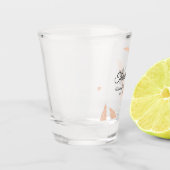 Verre A Shot Aquarelle Pampas Feuille Silhouette Mariage (Gauche)