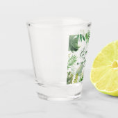 Verre A Shot Aquarelle tropicale Verdure Bachelorette Party (Gauche)