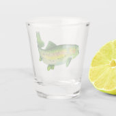 Verre A Shot Aquarelle truite arc-en-ciel (Dos)