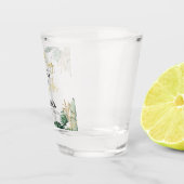 Verre A Shot Aquarelle Week-end de célibataire tropical (Droite)