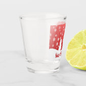 Verre A Shot Arbre de Noël blanc et Snowman (Gauche)