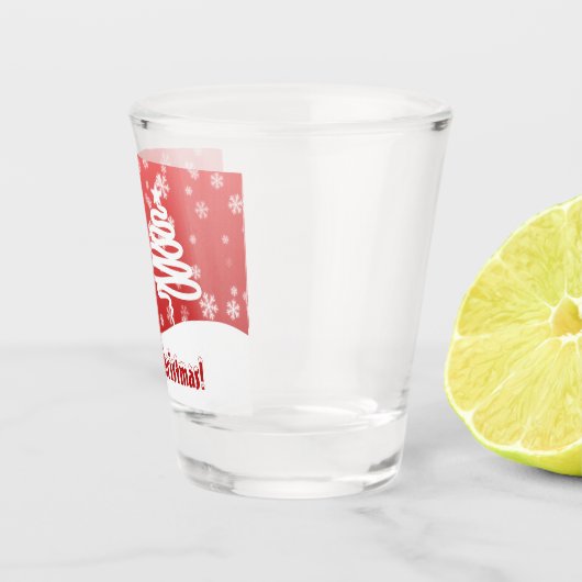 Verre A Shot Arbre de Noël blanc et Snowman (Droite)