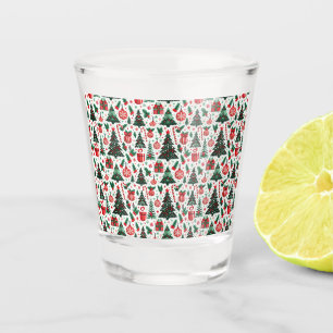Verre A Shot Arbre de Noël, cadeaux, sucre de canne