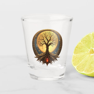 Verre A Shot Arbre de Vie – Illumination au Clair de Lune