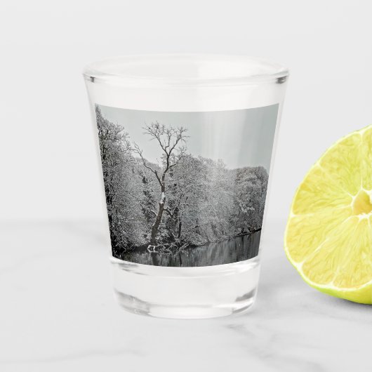 Verre A Shot Arbres, au bord de l'eau (Devant)