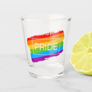 Verre A Shot Arc-en-ciel de la Fierté de Bruxelles