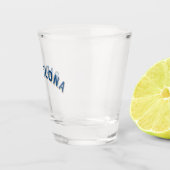 Verre A Shot Arc Vintage de Barcelone, Espagne (Droite)