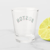 Verre A Shot Arc Vintage de Boston, Massachusetts (Dos)