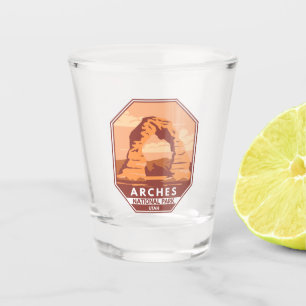 Verre A Shot Arches Parc National Utah Delicate Arch Art Retro