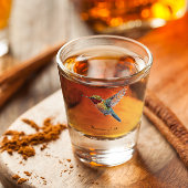 Verre A Shot Arcs-en-ciel : L'art des colibris, personnalisé