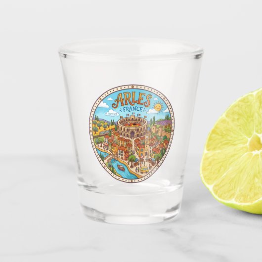 Verre A Shot Arles France (Devant)