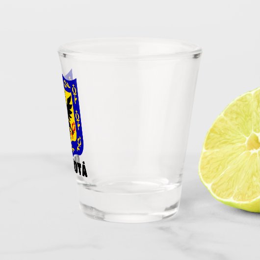 Verre A Shot Armoiries de Bogotá, la Colombie (Droite)