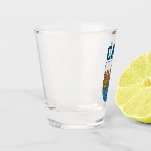 Verre A Shot Armoiries de Cali, la Colombie (Gauche)