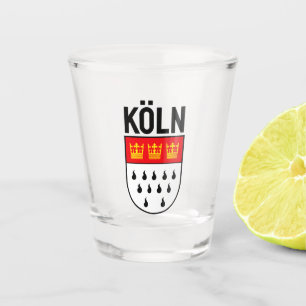 Verre A Shot Armoiries de Cologne (Allemagne)