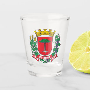 Verre A Shot Armoiries de Curitiba, Brésil