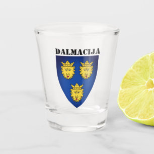 Verre A Shot Armoiries de Dalmatie, Croatie
