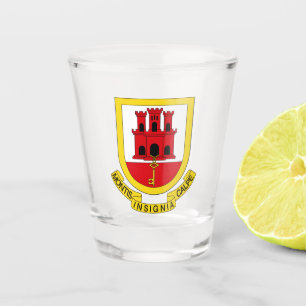 Verre A Shot Armoiries de Gibraltar