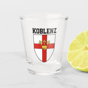 Verre A Shot Armoiries de Koblenz, Allemagne