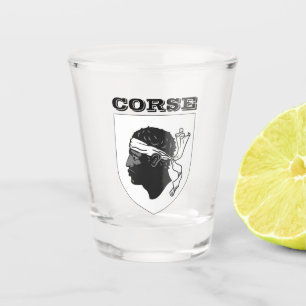 Verre A Shot Armoiries de la Corse (France)