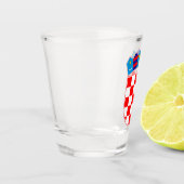 Verre A Shot Armoiries de la Croatie (Gauche)