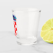 Verre A Shot Armoiries de la Croatie (Droite)