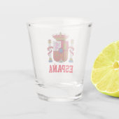 Verre A Shot Armoiries de l'ESPAGNE (Dos)
