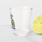 Verre A Shot Armoiries de l'île de l'Ascension (Droite)