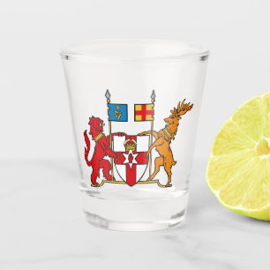 Verre A Shot Armoiries de l'Irlande du Nord