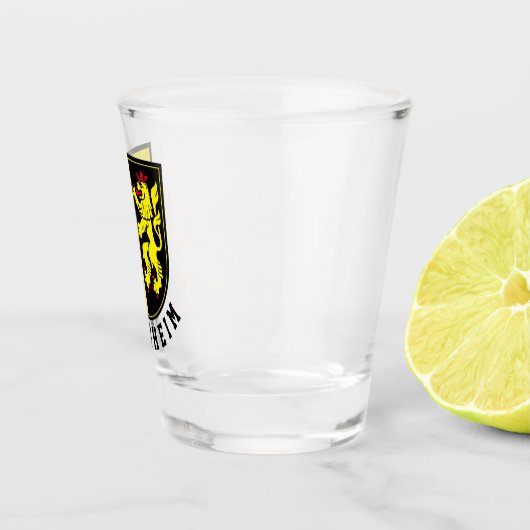 Verre A Shot Armoiries de Mannheim (Droite)