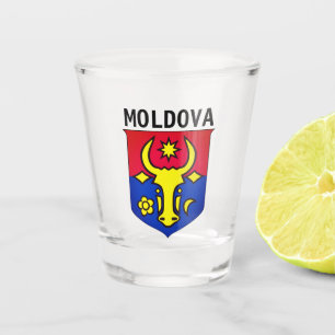 Verre A Shot Armoiries de Moldova