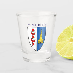 Verre A Shot Armoiries de Montreux, Suisse