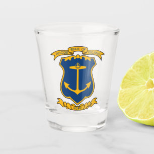 Verre A Shot Armoiries de Rhode Island