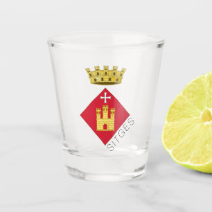 Verre A Shot Armoiries de Sitges (Catalogne)