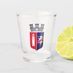 Verre A Shot Armoiries de Tirana, Albanie
