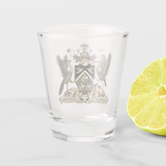 Verre A Shot Armoiries de Trinité-et-Tobago (Dos)