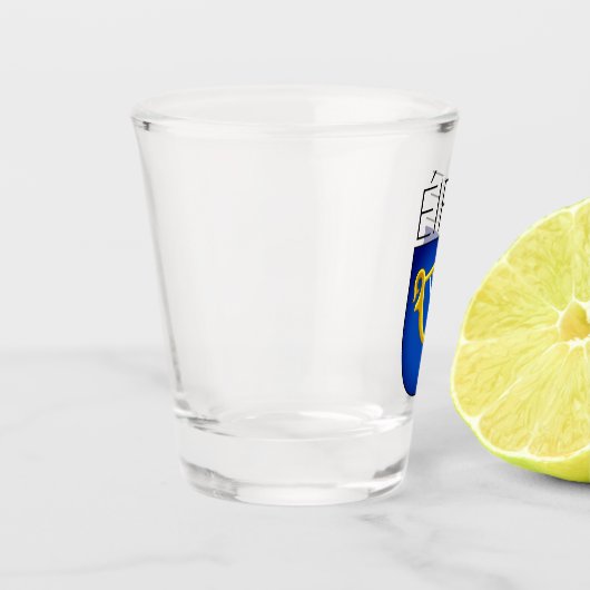 Verre A Shot Armoiries d'Irlande (Gauche)