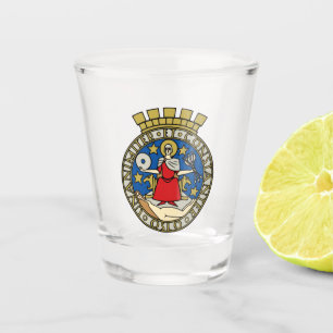 Verre A Shot Armoiries d'Oslo, Norvège
