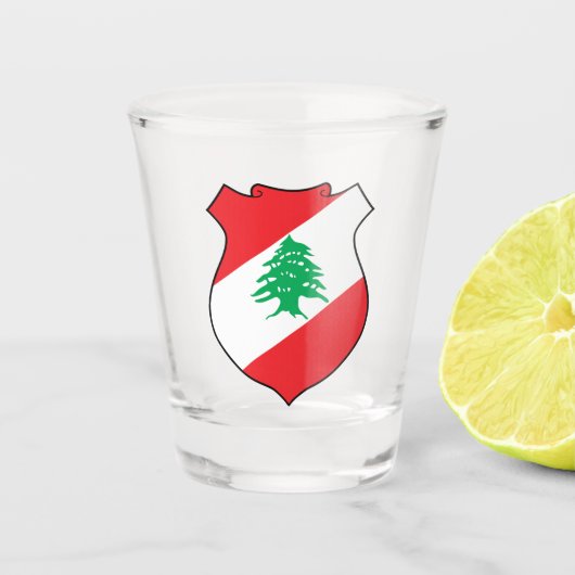 Verre A Shot Armoiries du Liban (Devant)