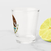 Verre A Shot Armoiries du Mexique Tenochtitlan Mexique (Droite)