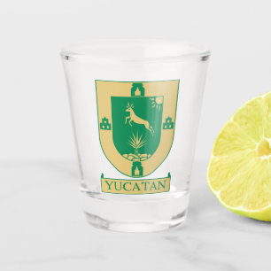 Verre A Shot Armoiries du Yucatán - Mexique