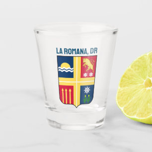Verre A Shot Armoiries - La Romana, République Dominicaine