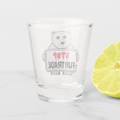 Verre A Shot Arrêter le commerce de fourrures Sad Ours Polaire (Dos)