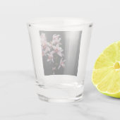 Verre A Shot Arrière - plan noir orchidée (Dos)